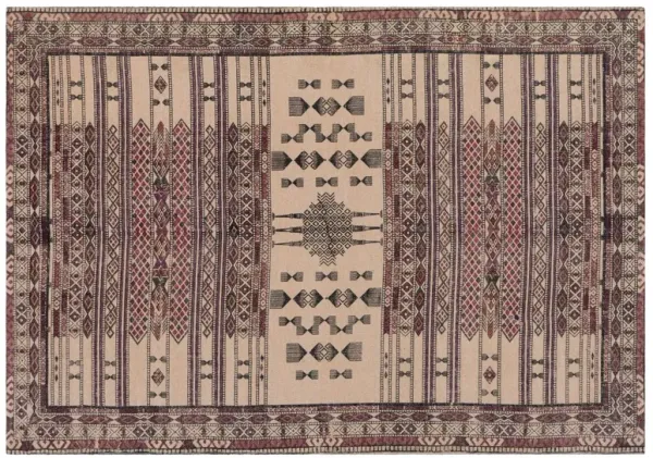 Zolten Jute Rug, Cream/Multi