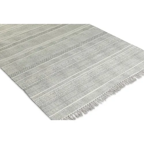 Yadiel Rug - Medium Gray/Ivory - Gray