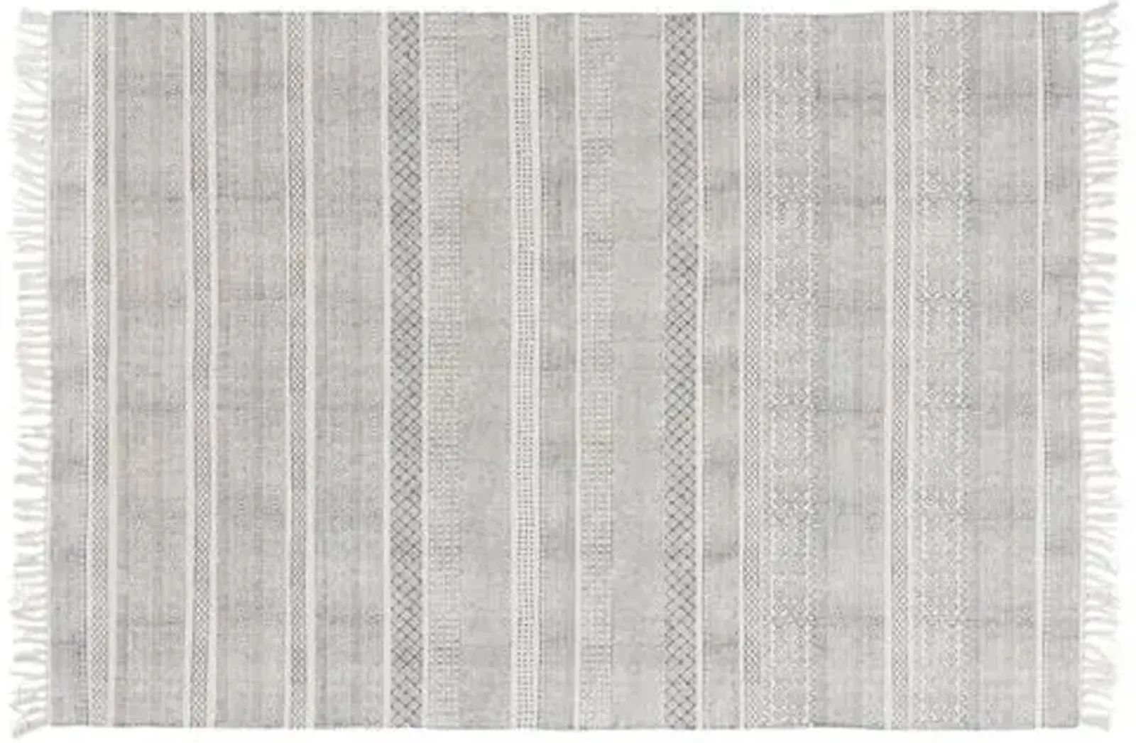 Yadiel Rug - Medium Gray/Ivory - Gray