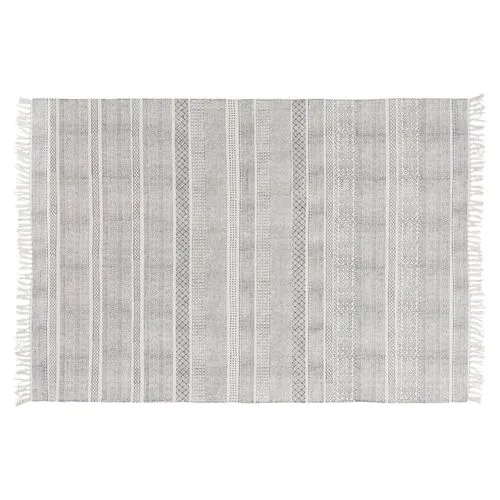 Yadiel Rug - Medium Gray/Ivory - Gray