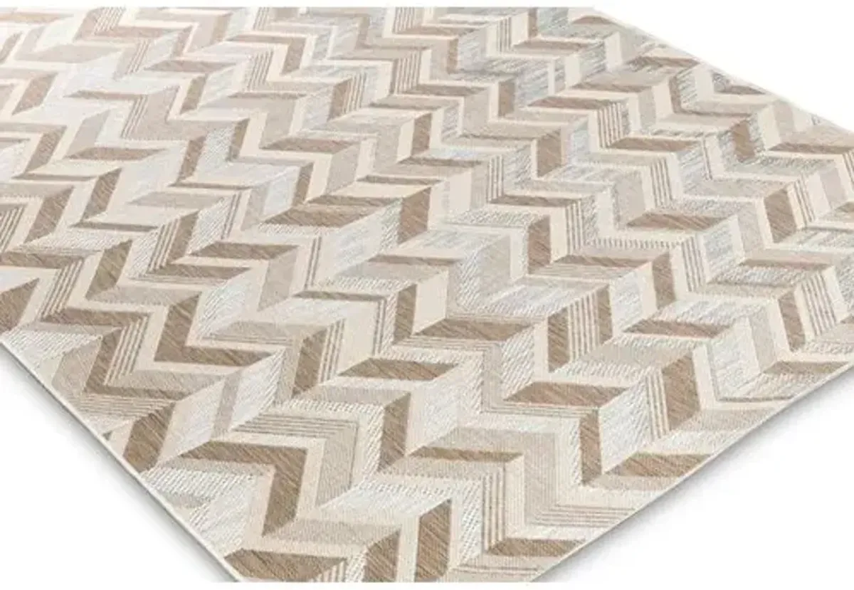 Zimri Outdoor Rug - Tan - Beige - Beige