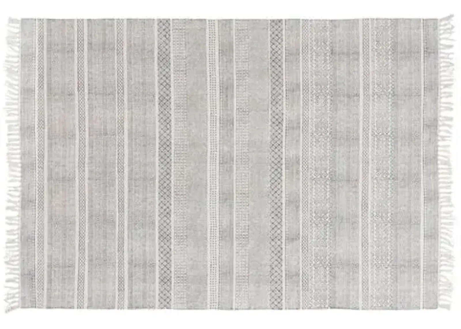 Yadiel Rug - Medium Gray/Ivory - Gray