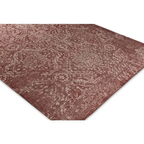 Zinedine Rug - Dark Red/Khaki - Red