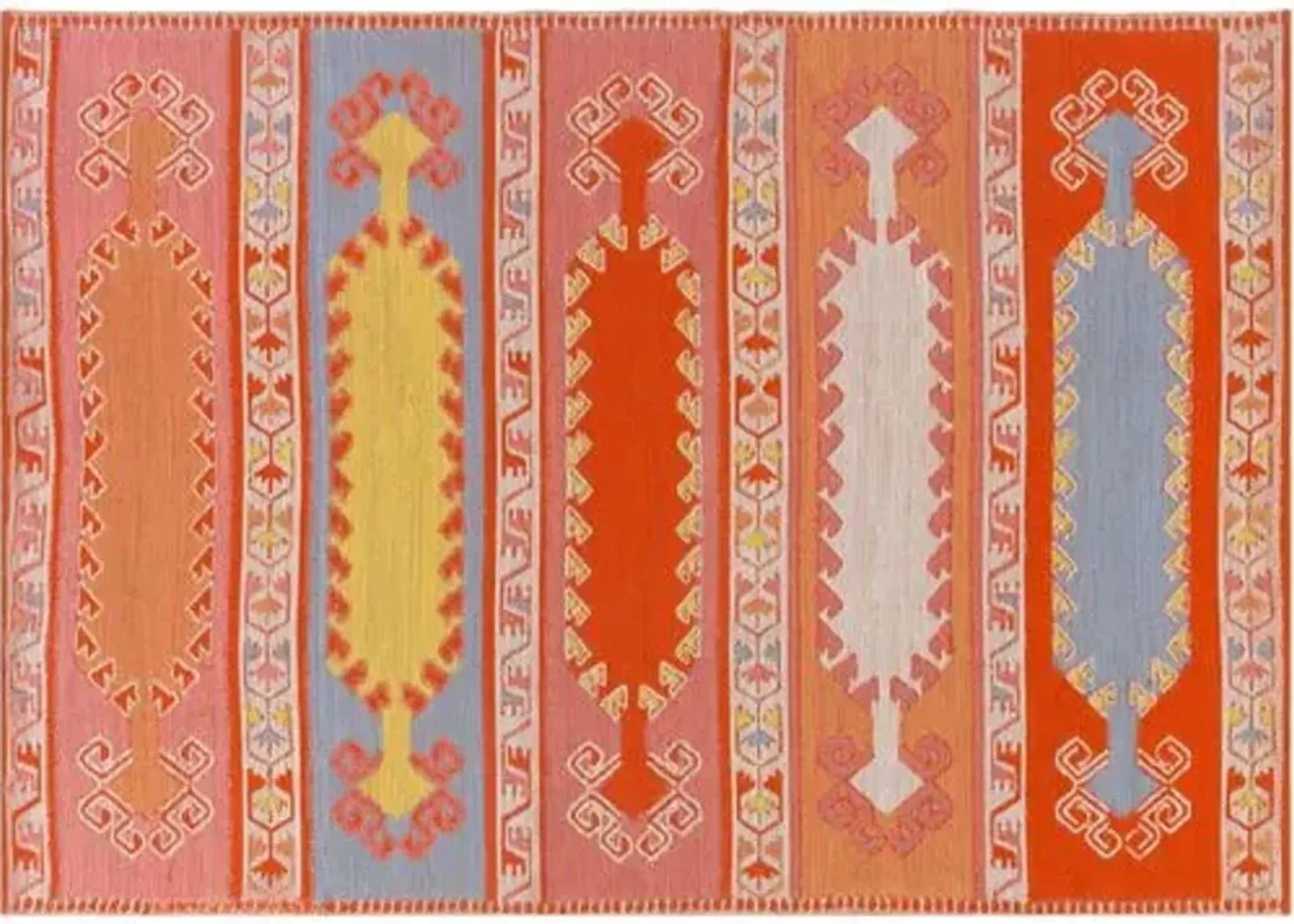 Jess Outdoor Rug - Coral - Orange - Orange