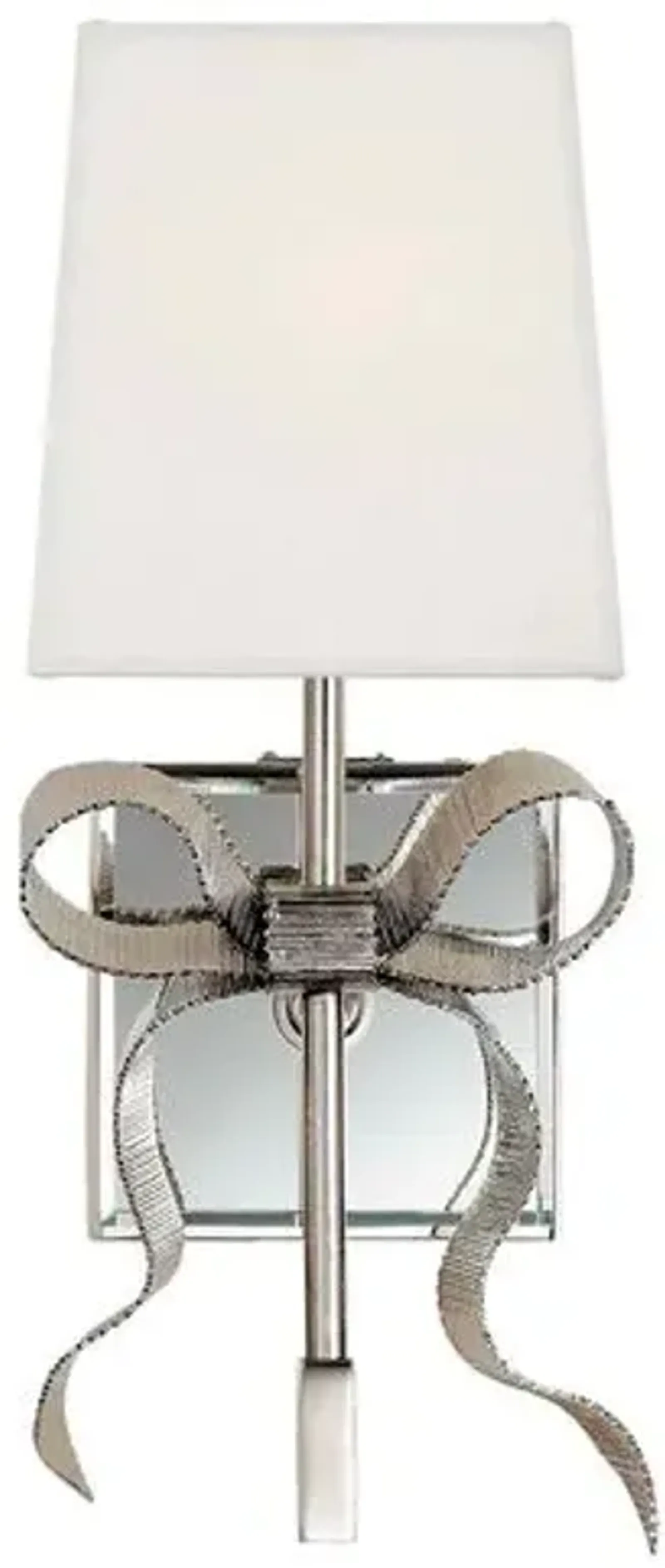 Visual Comfort - Ellery Bow Small Sconce - Silver