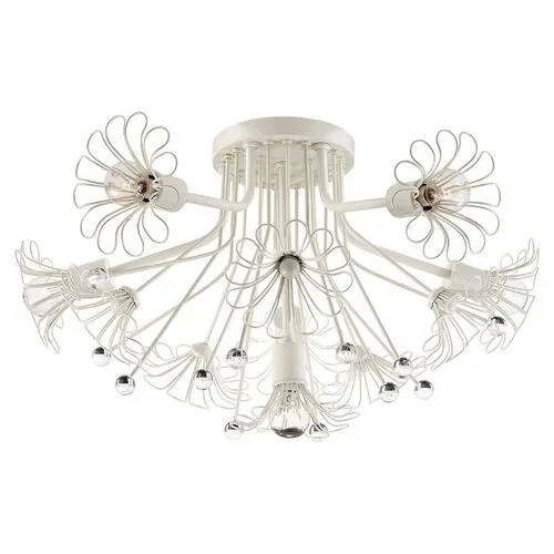 Visual Comfort - Keaton Bouquet Flush Mount - White