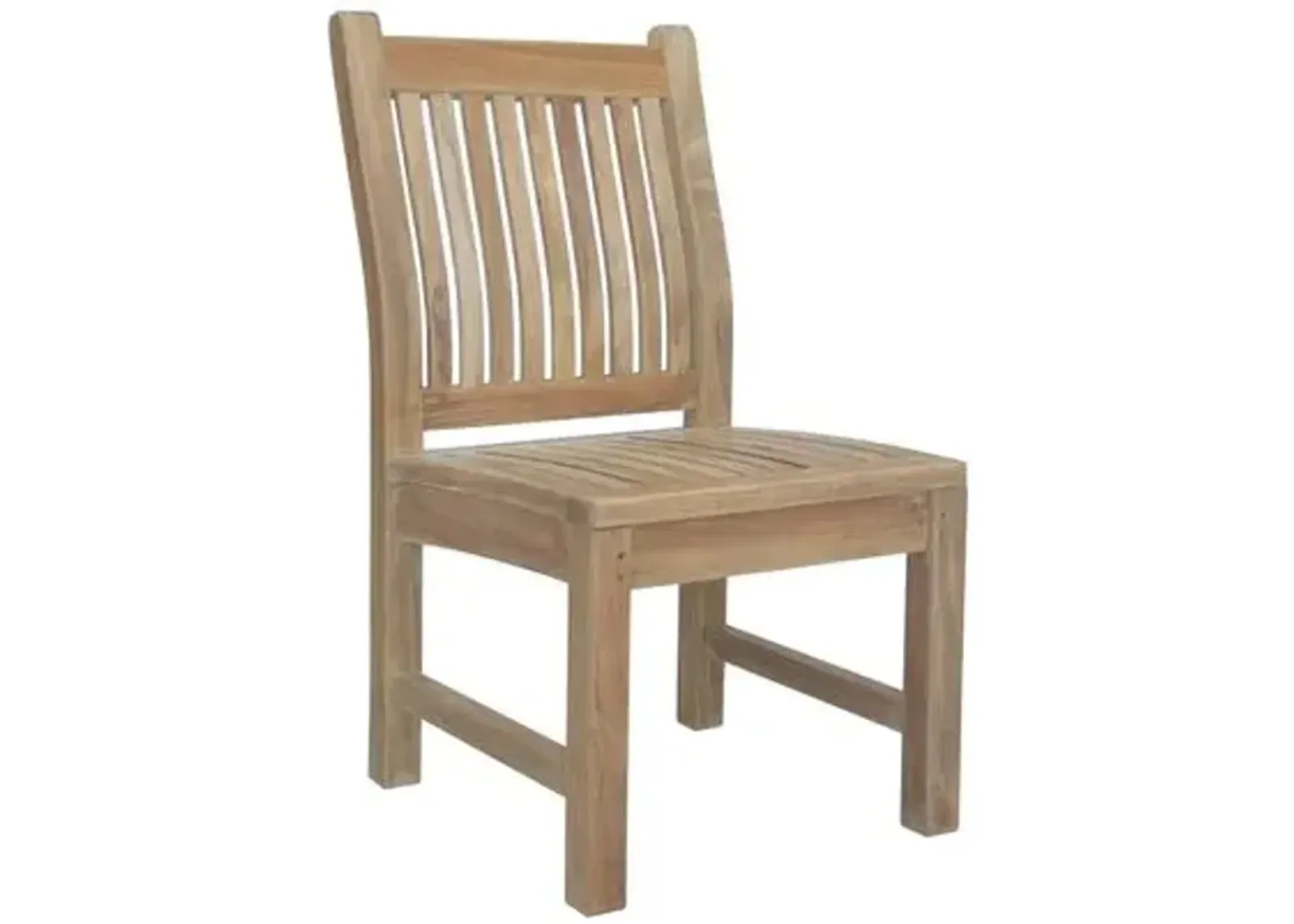 Sahara Outdoor Teak Side Chair - Natural - Beige