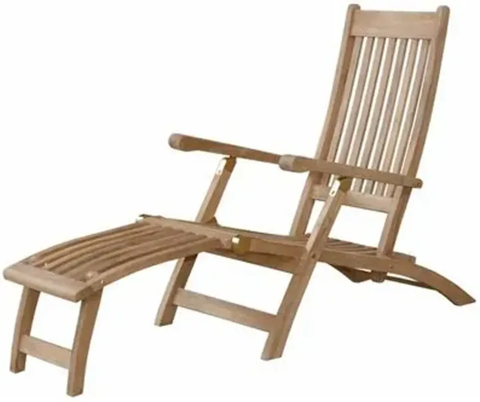 Tropicana Outdoor Lounger - Natural Teak - Brown