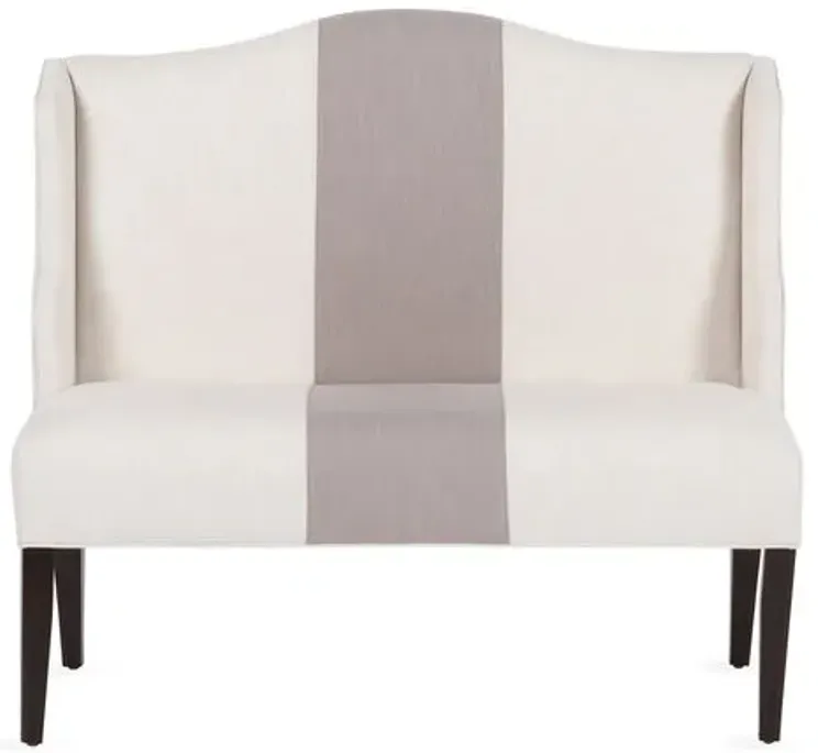 Chelsea Camelback Banquette - Handcrafted - Beige