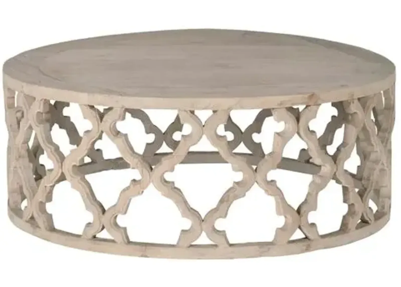 Maxime Coffee Table - Smoke Gray - Beige