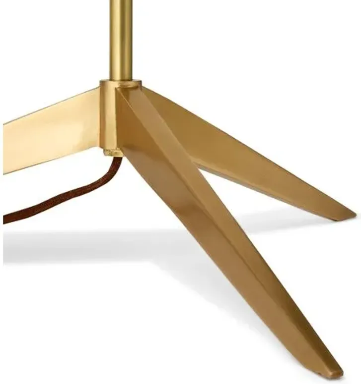 Penelope Floor Lamp - Brass/Black