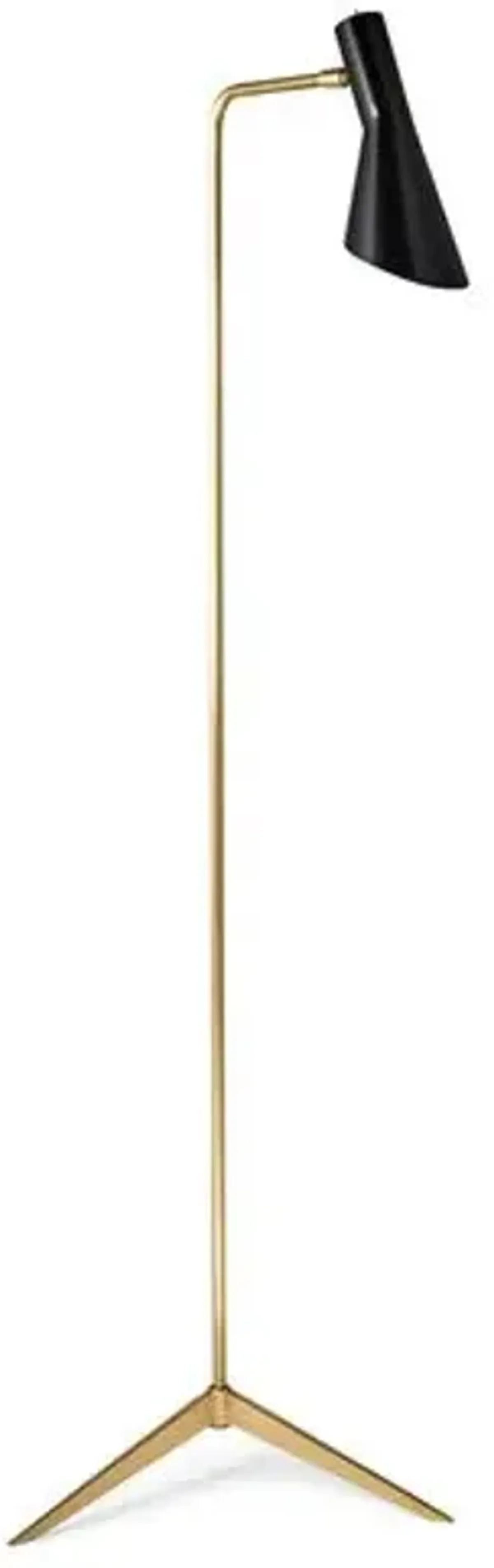 Penelope Floor Lamp - Brass/Black