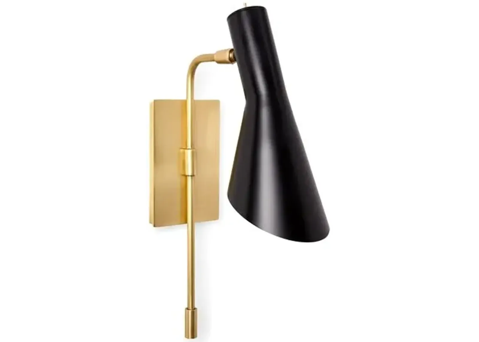 Penelope Wall Sconce - Brass/Black - Gold