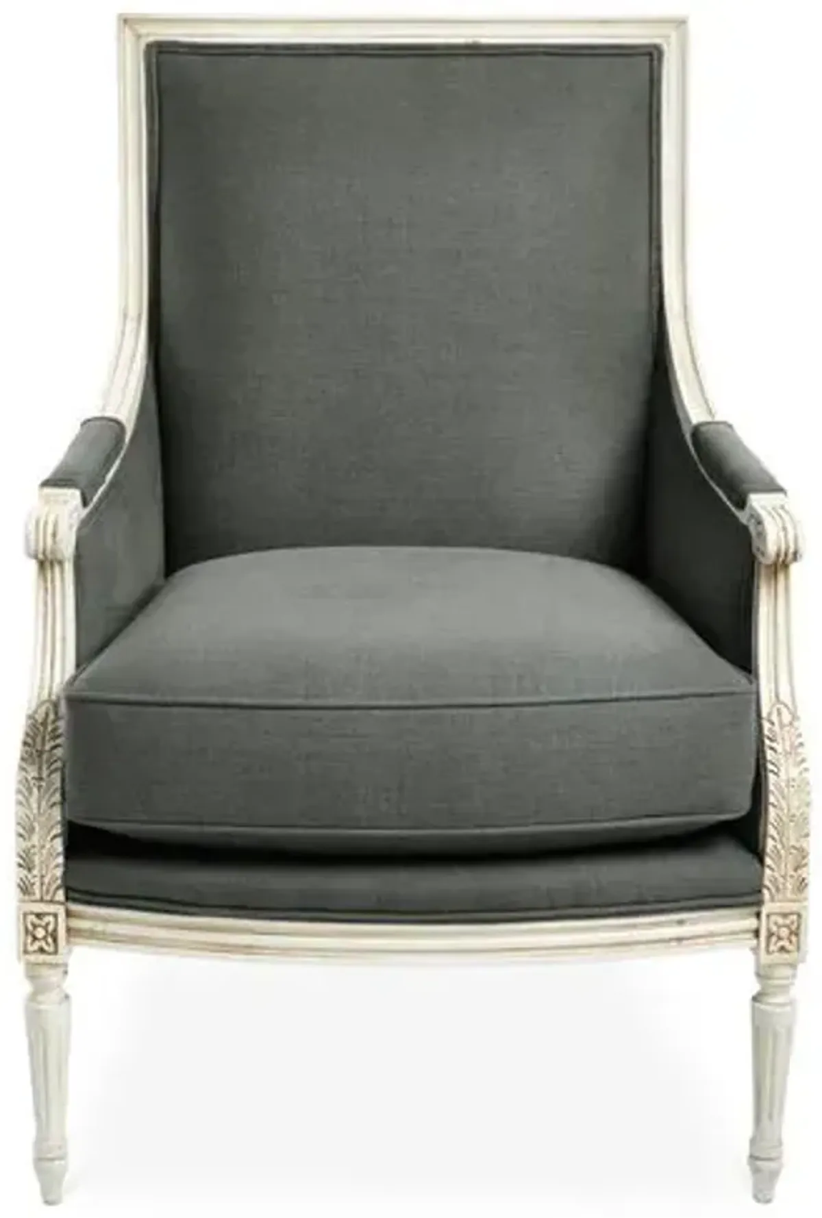 James Accent Chair - Graphite Linen - Gray, Comfortable, Durable