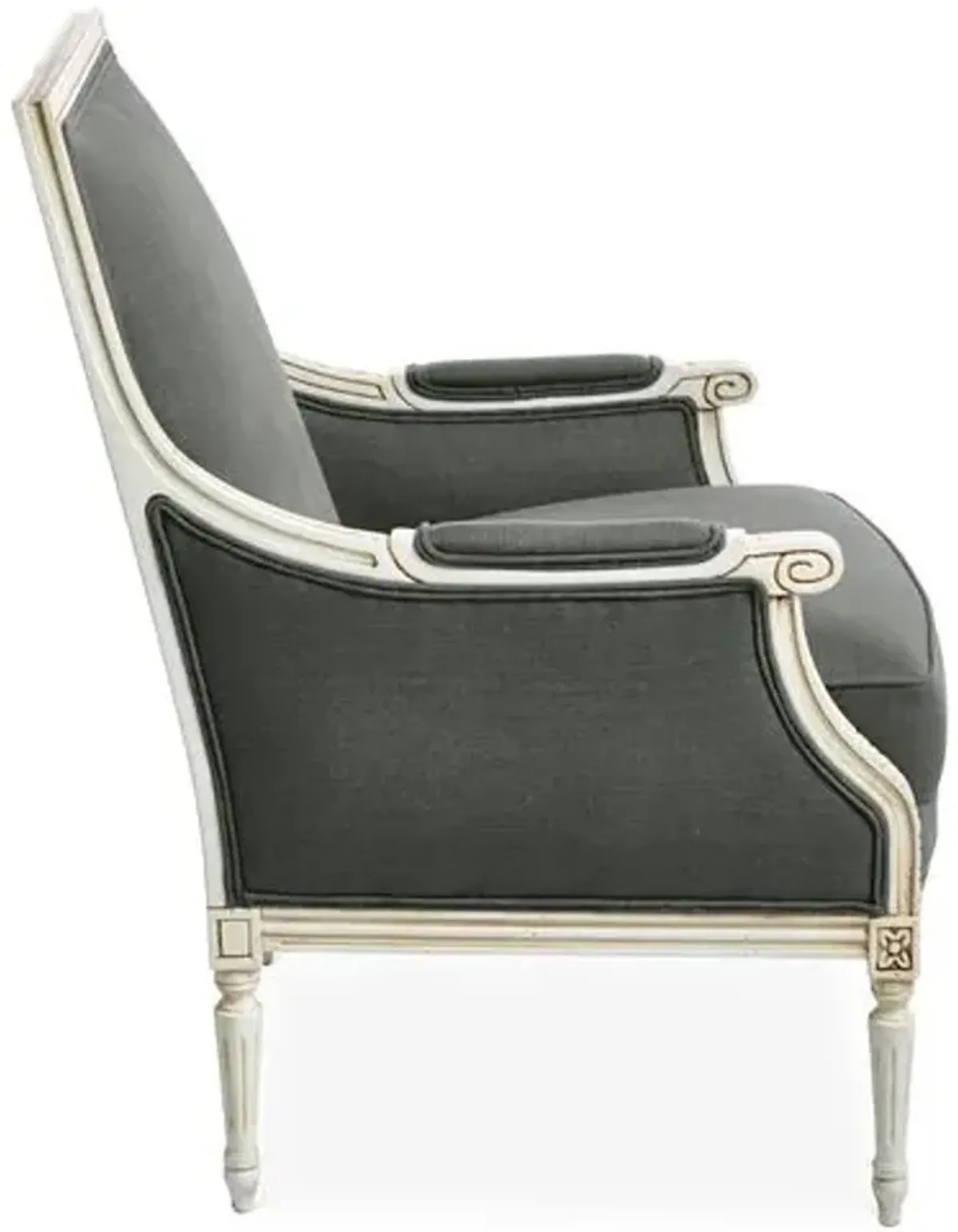 James Accent Chair - Graphite Linen - Gray, Comfortable, Durable