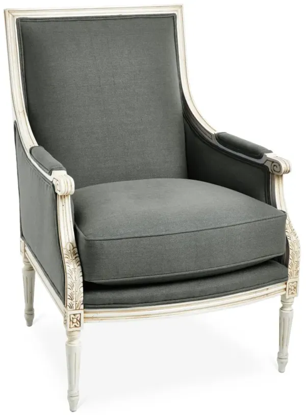 James Accent Chair, Graphite Linen