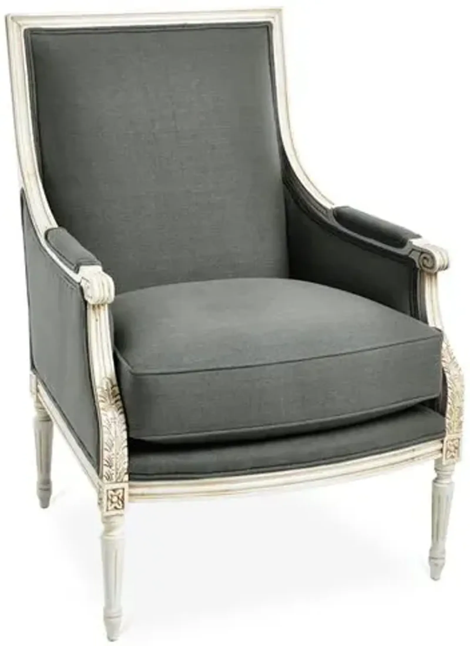 James Accent Chair - Graphite Linen - Gray, Comfortable, Durable