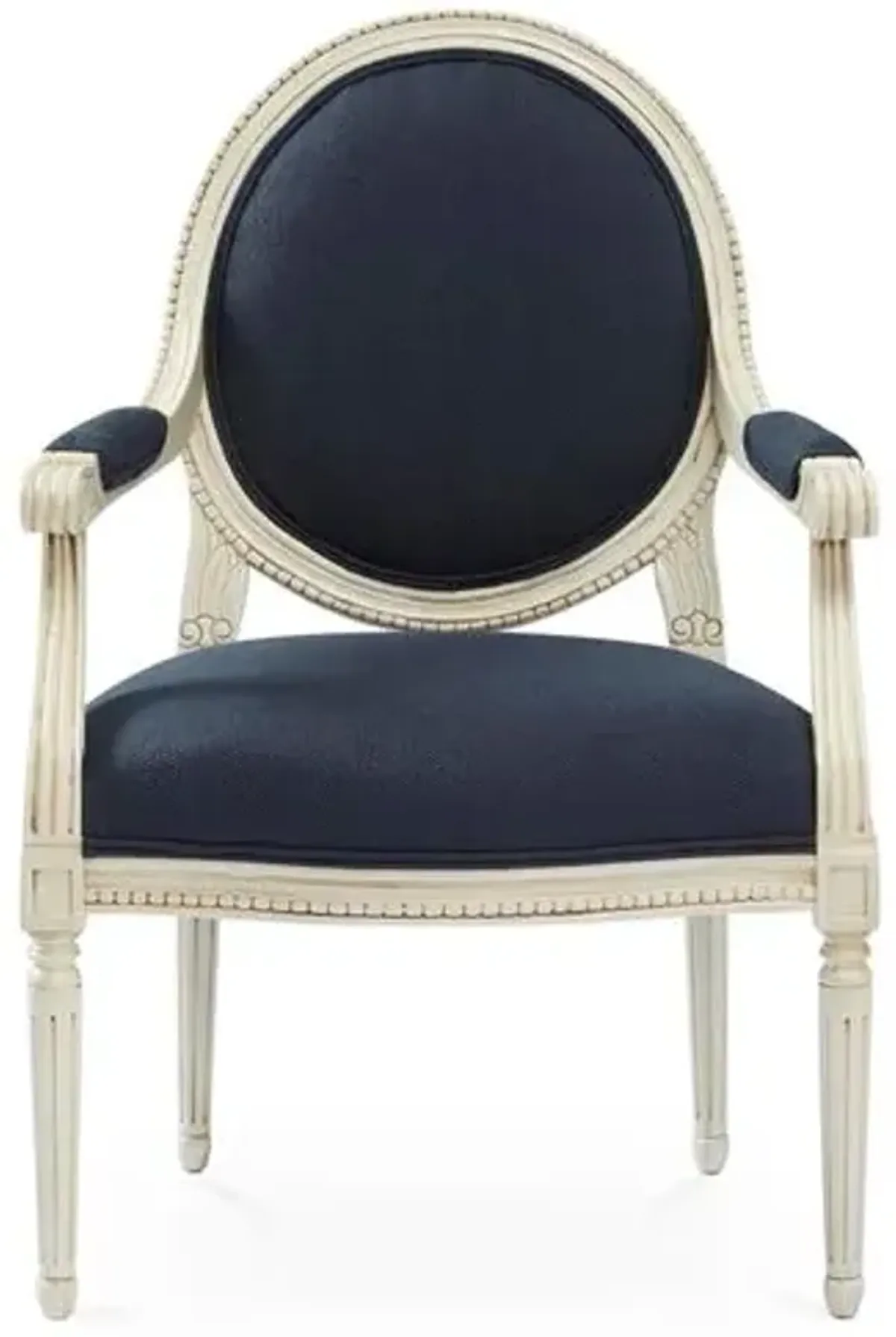 Darcy Armchair - Indigo Crypton - Handcrafted - Blue