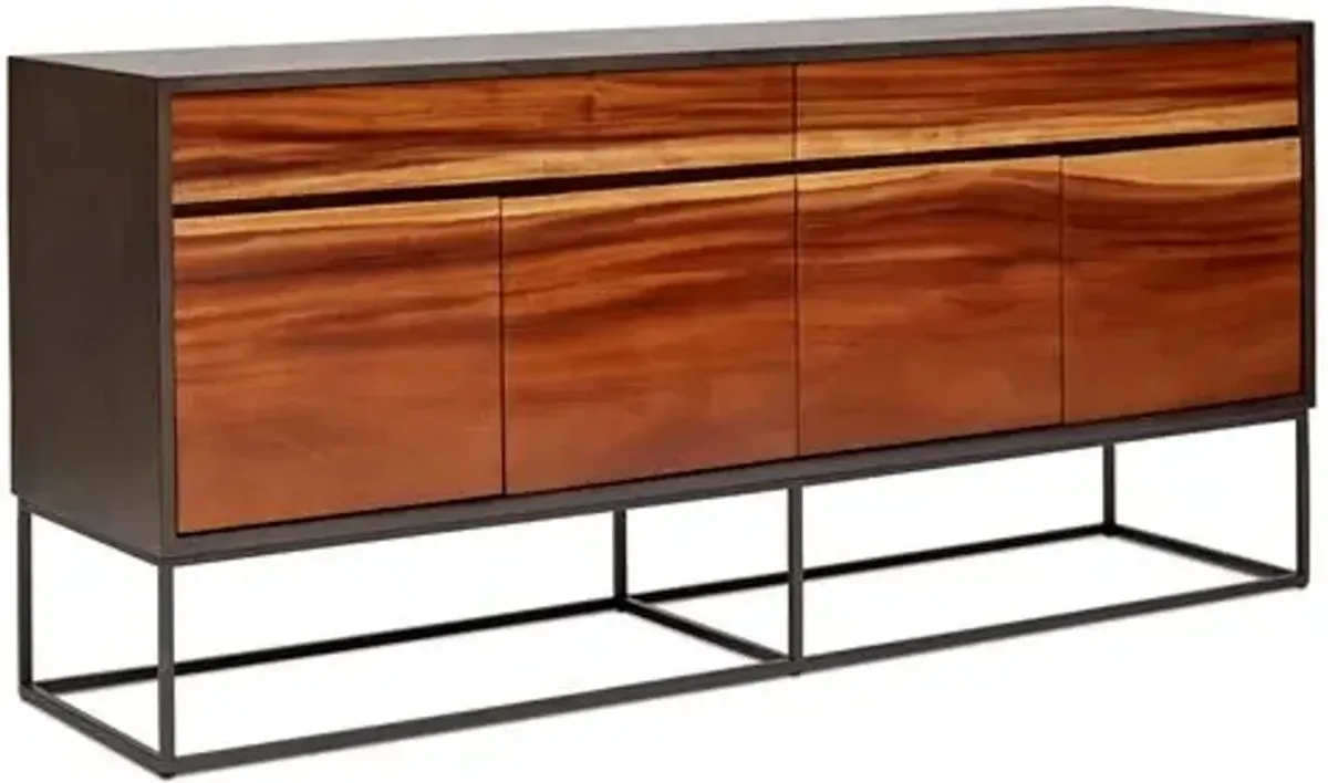 Dorota Sideboard - Natural/Black - Brown