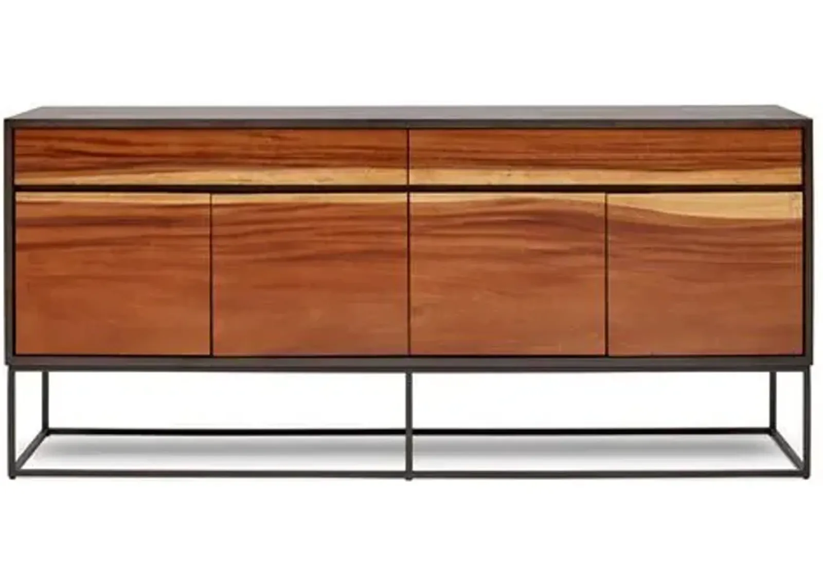 Dorota Sideboard - Natural/Black - Brown