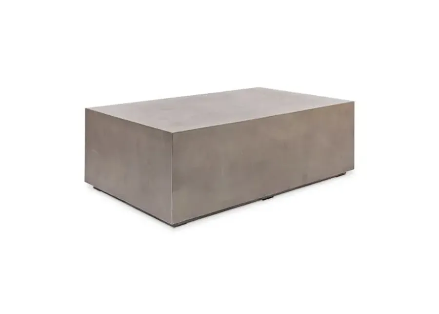 Elwood Square Concrete Coffee Table - Dark Gray