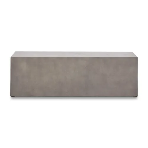 Elwood Concrete Bench - Dark Gray