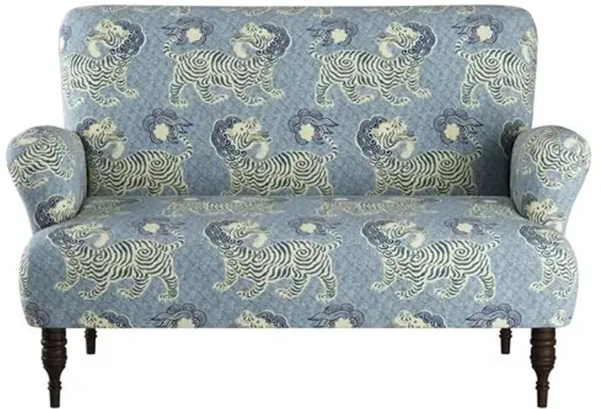 Nicolette Settee - Blue Lion - Handcrafted