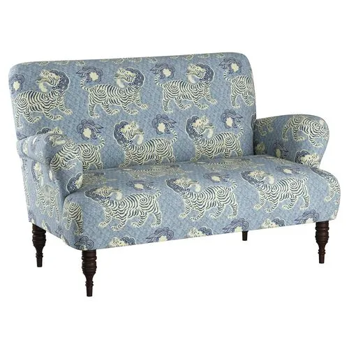 Nicolette Settee - Blue Lion - Handcrafted