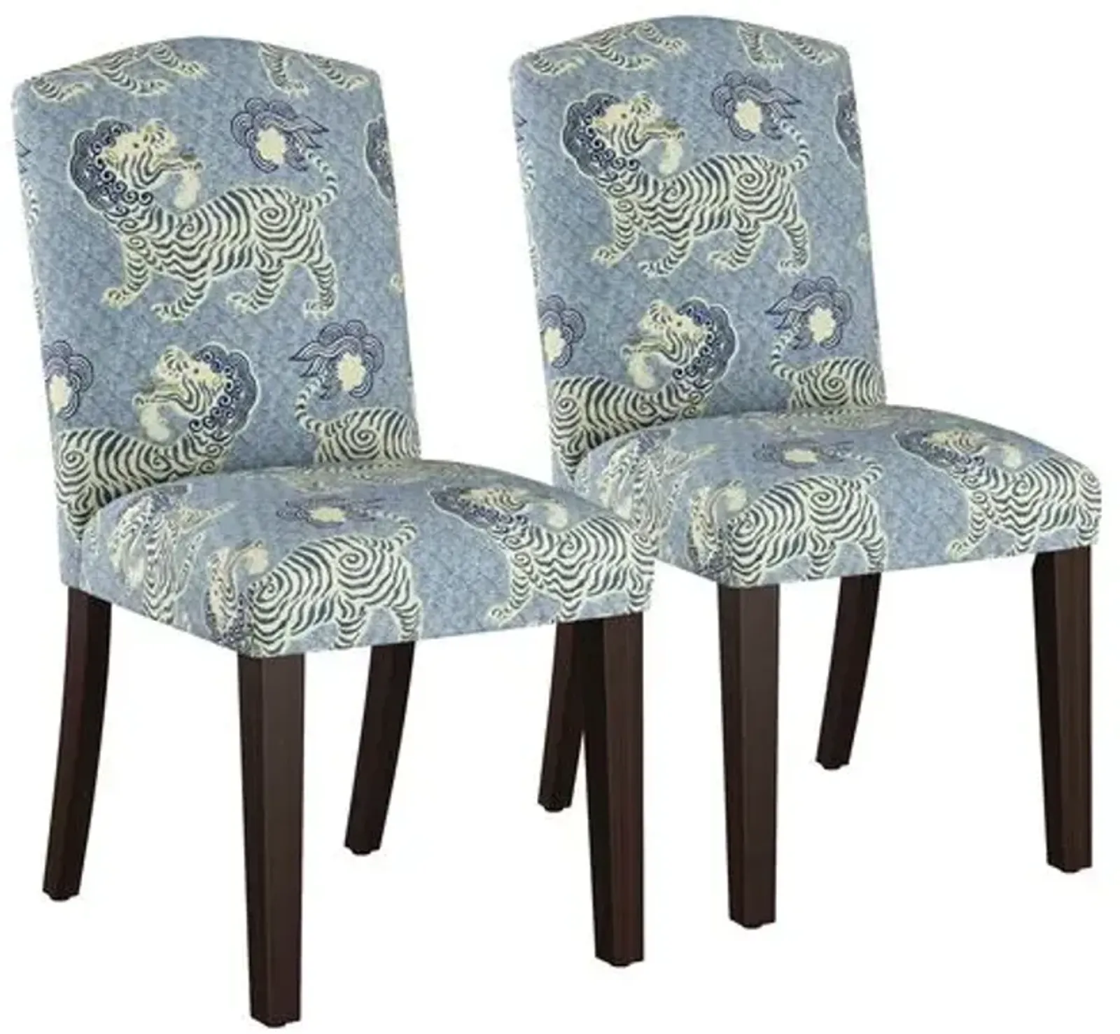 Set of 2 Marie Side Chairs - Blue Lion - Handcrafted