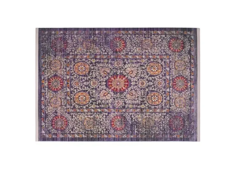 Zuzanny Rug - Lavender/Ivory - Purple - Purple