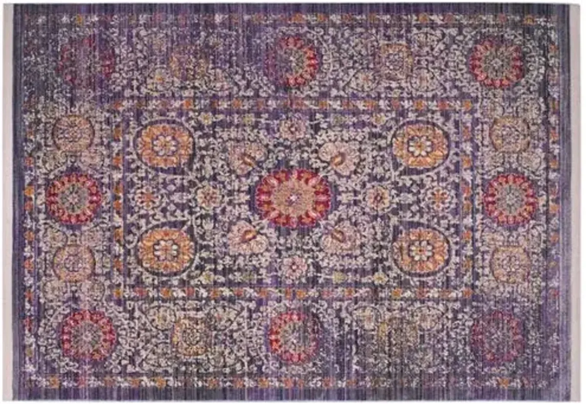 Zuzanny Rug - Lavender/Ivory - Purple - Purple