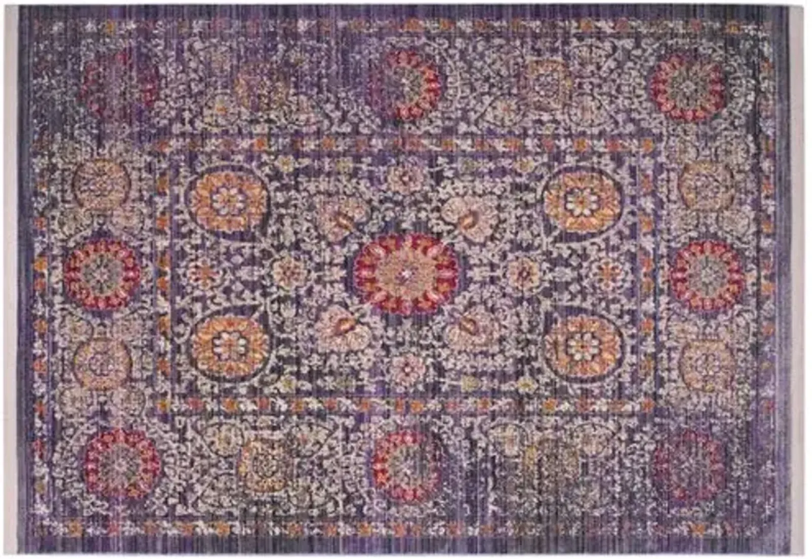 Zuzanny Rug - Lavender/Ivory - Purple - Purple