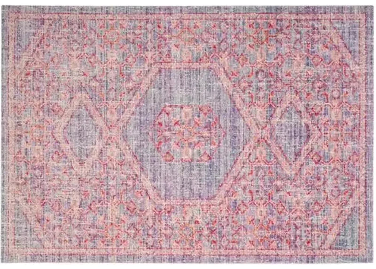 Tienette Rug - Lavender/Fuchsia - Pink - Pink