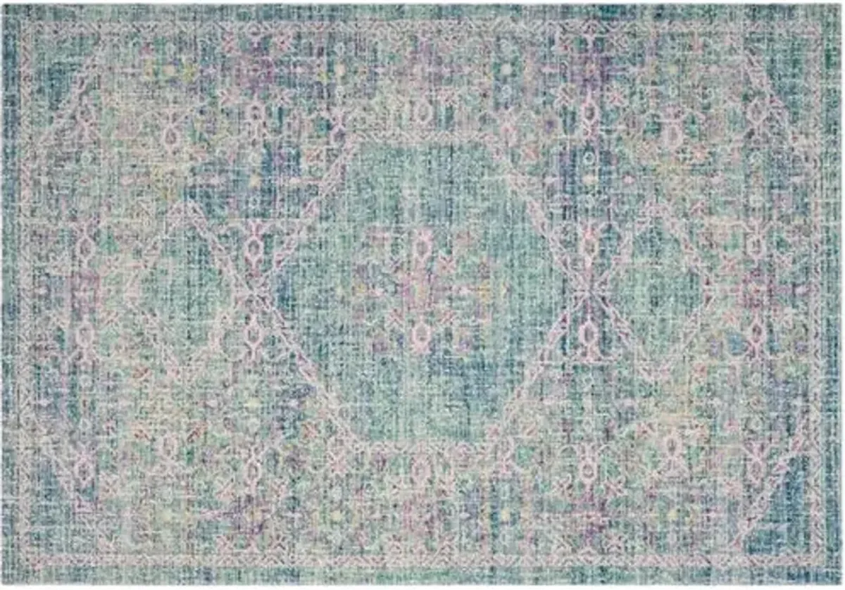 Tienette Rug - Blue/Fuchsia - Blue