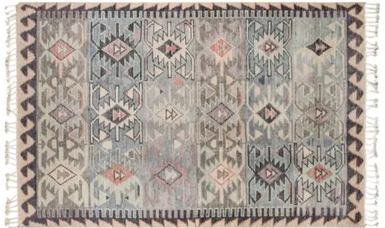 Cardosi Hand-Knotted Rug - Light Blue - Blue