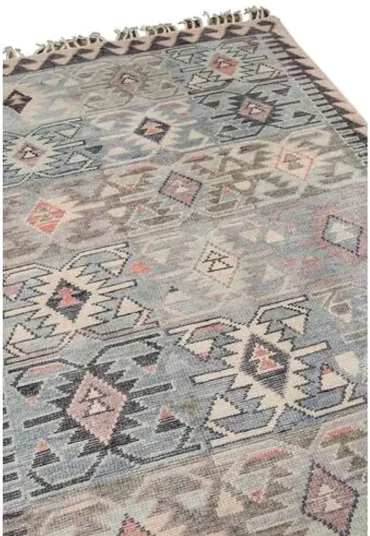 Cardosi Hand-Knotted Rug - Light Blue - Blue