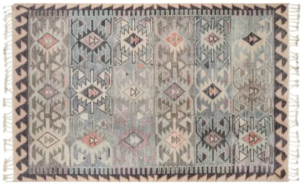 Cardosi Hand-Knotted Rug - Light Blue - Blue