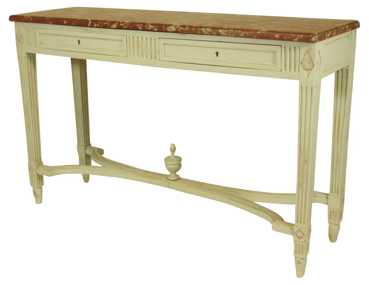 19th-C. French Directoire Console Table - The Barn at 17 Antiques - Ivory