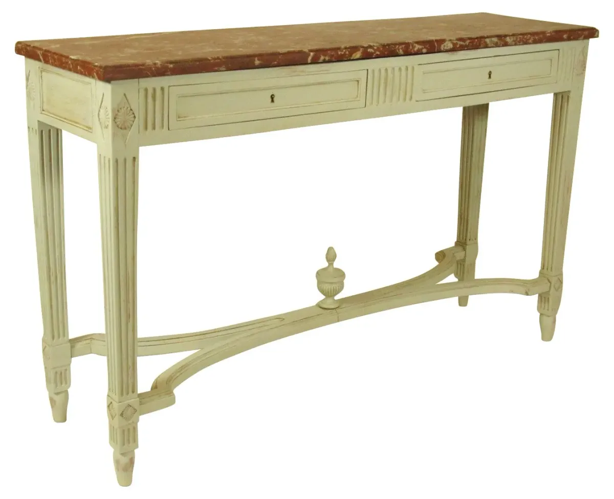 19th-C. French Directoire Console Table - The Barn at 17 Antiques - Ivory