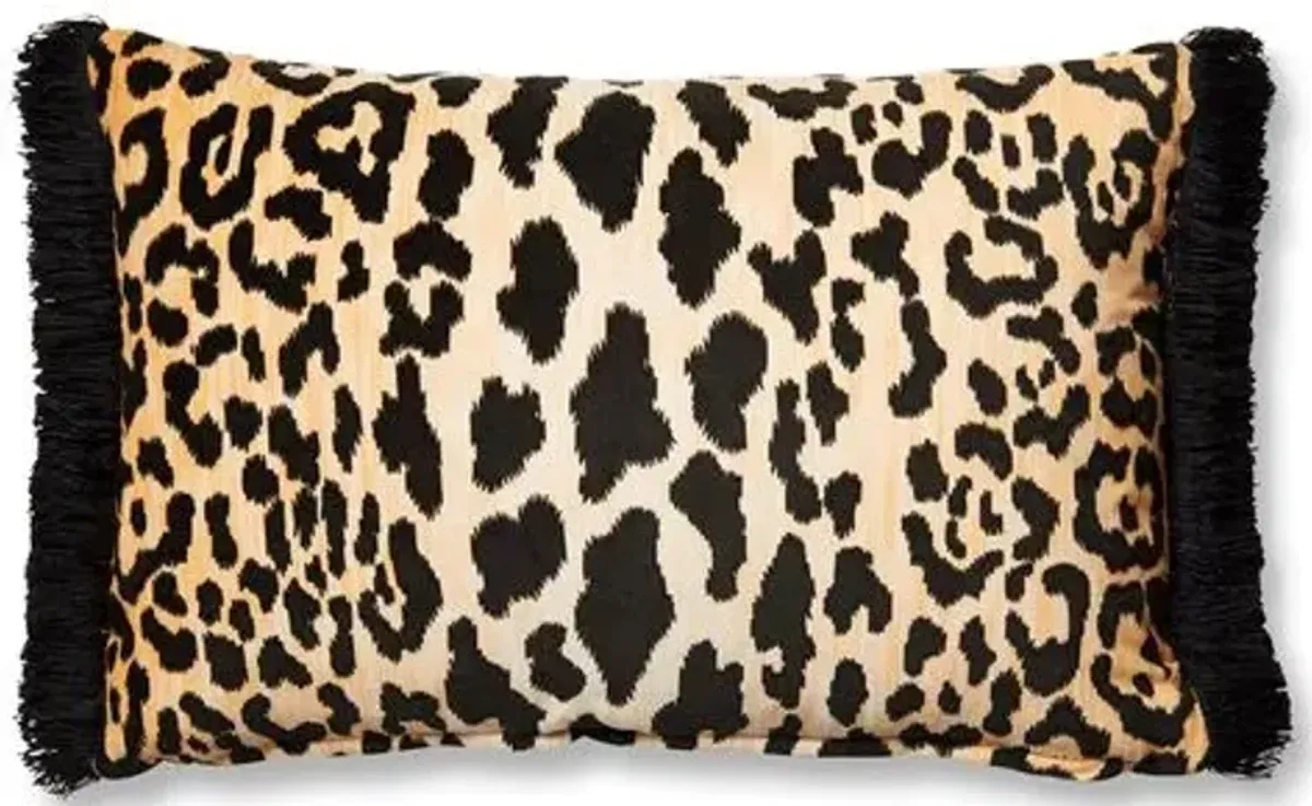 Leopard 12x18 Lumbar Pillow - Brown/Black