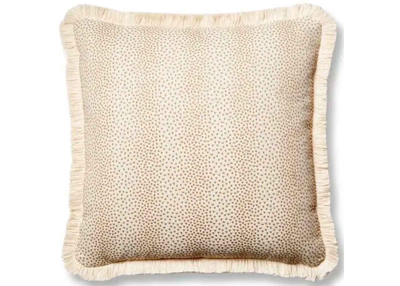 Imogen 19x19 Pillow - Beige Dots