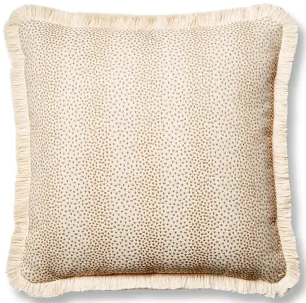 Imogen 19x19 Pillow - Beige Dots