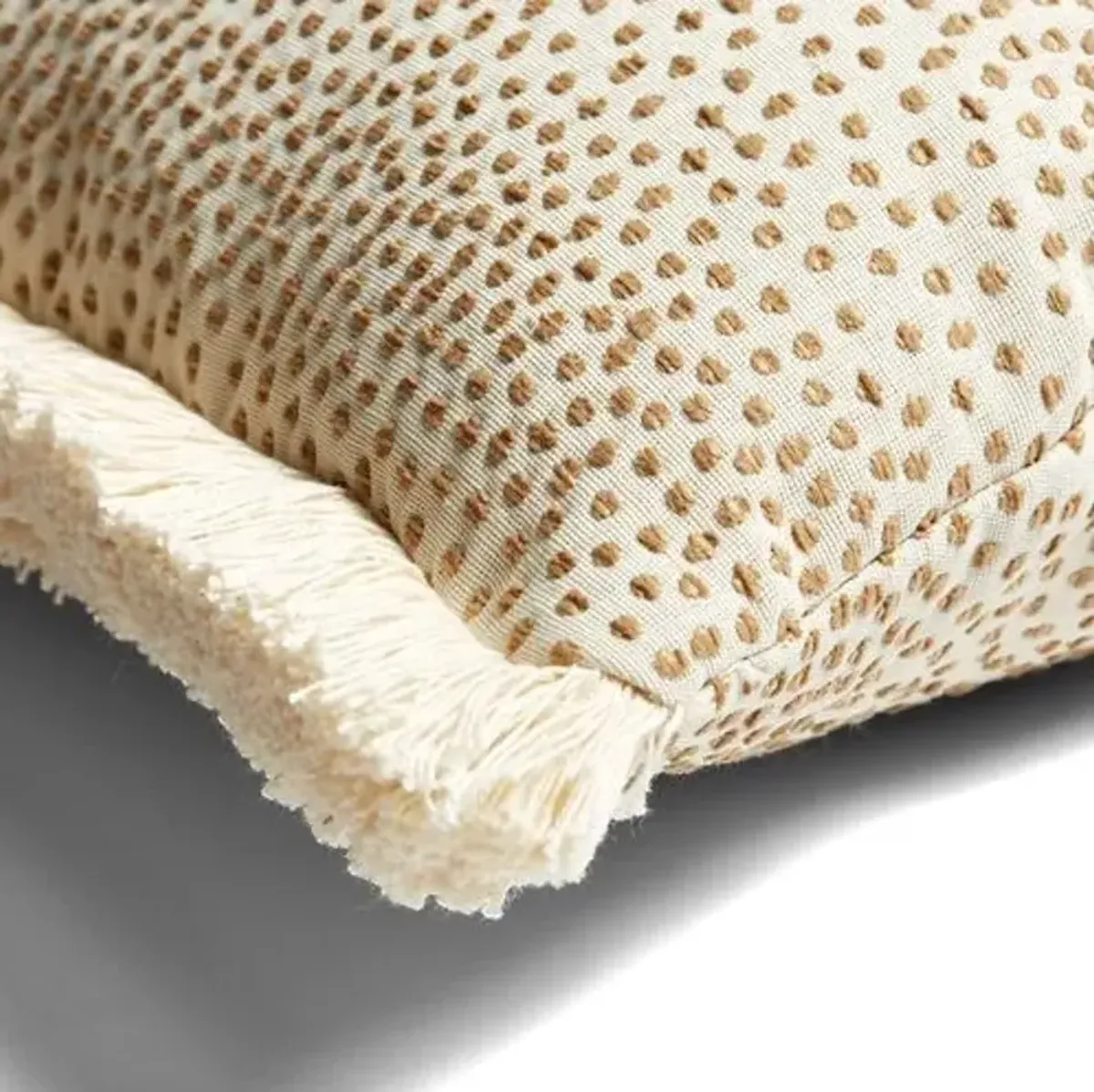 Imogen 12x23 Lumbar Pillow - Beige Dots