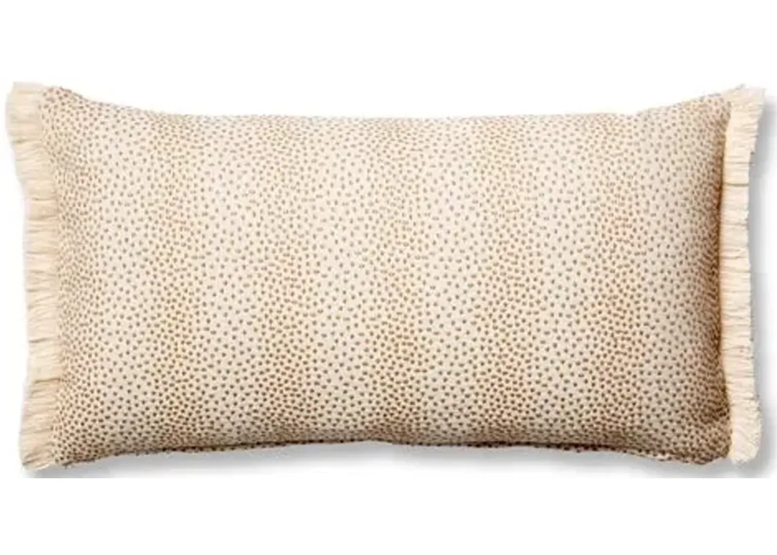 Imogen 12x23 Lumbar Pillow - Beige Dots