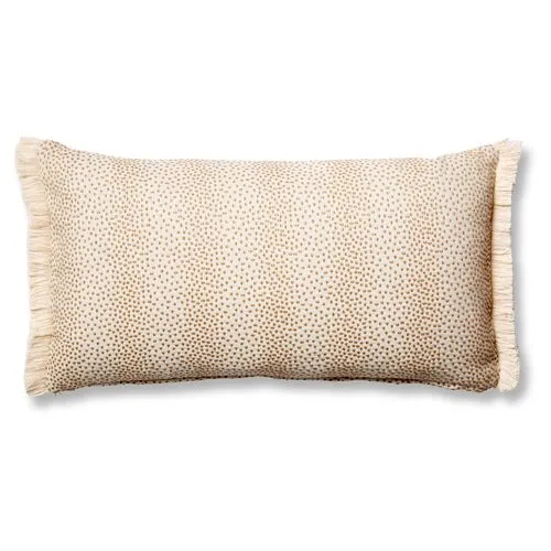 Imogen 12x23 Lumbar Pillow - Beige Dots