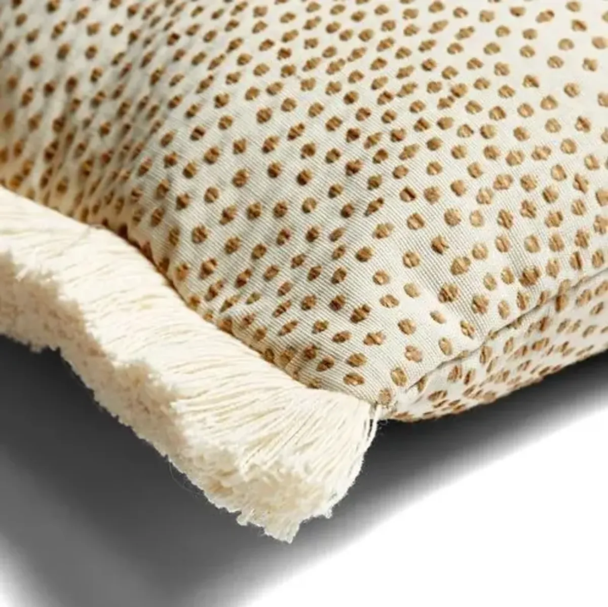 Imogen 12x18 Small Lumbar Pillow - Beige Dots