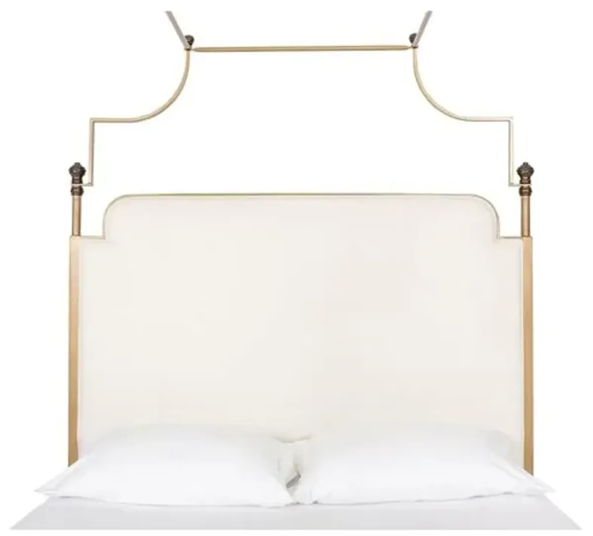 Loren Canopy Bed - Gold