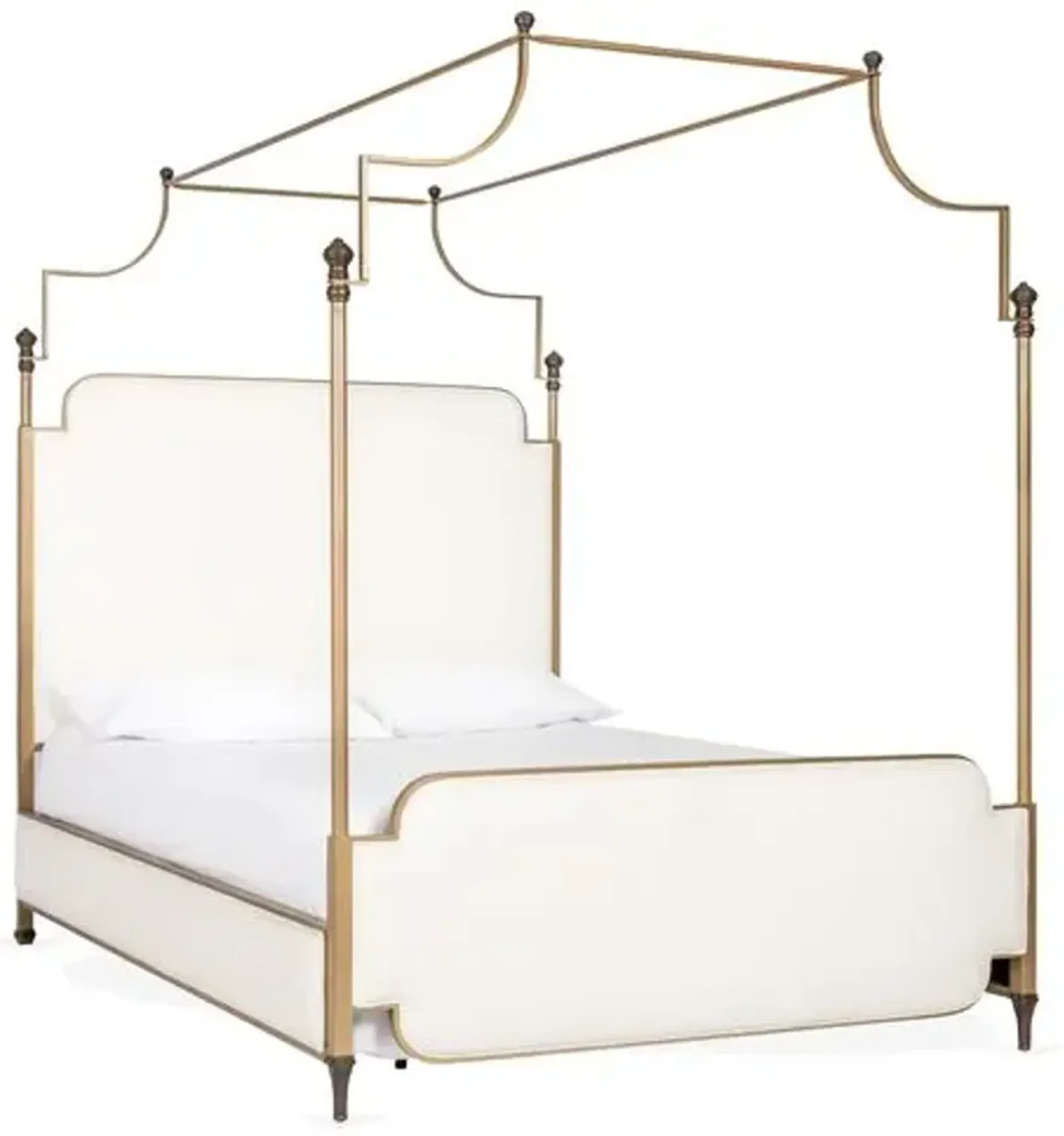 Loren Canopy Bed - Gold