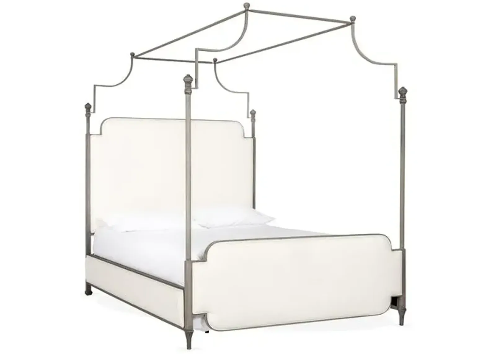 Loren Canopy Bed - Ivory