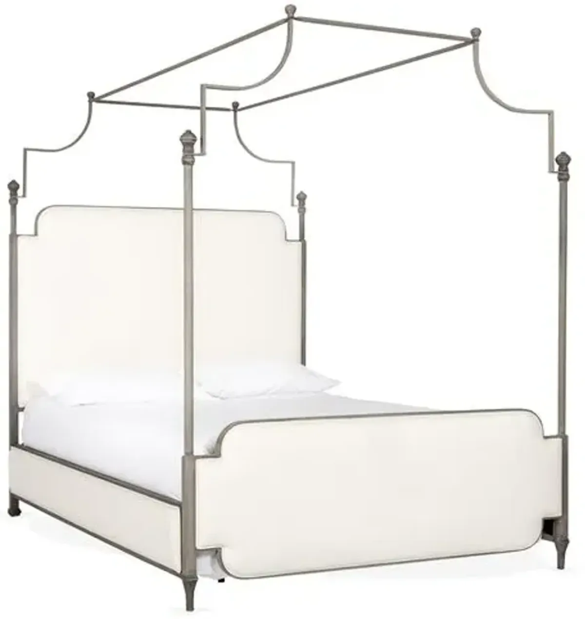 Loren Canopy Bed - Ivory